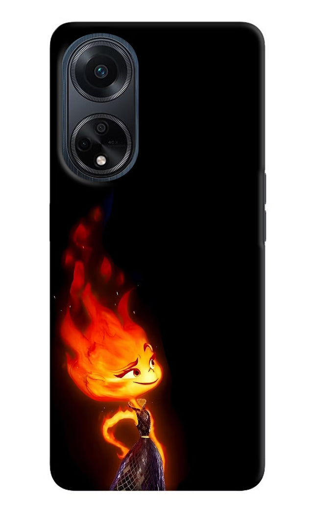 Ember Flame Oppo F23 Hard Case Back Cover by Casekaro