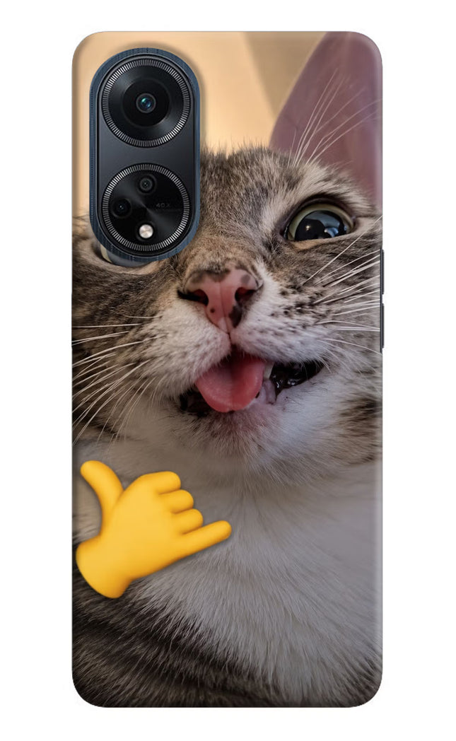 Silly Cat Call Oppo F23 Hard Case Back Cover by Casekaro