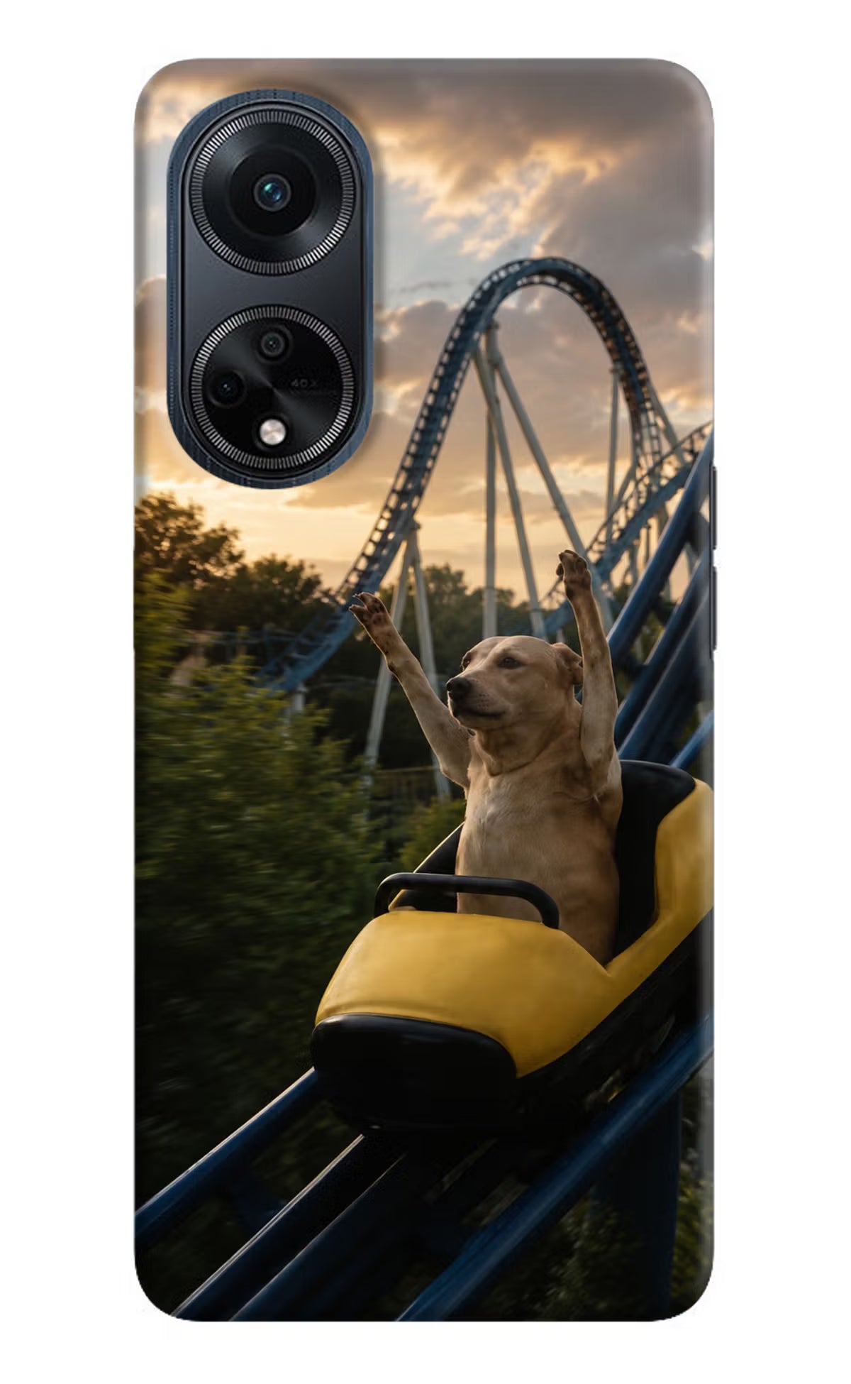 Rollercoaster Dog Oppo F23 Back Cover