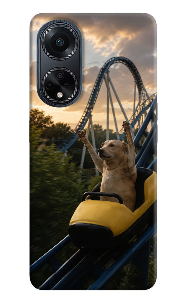 Rollercoaster Dog Oppo F23 Hard Case Back Cover by Casekaro