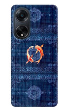 Koi Blue Oppo F23 Back Cover
