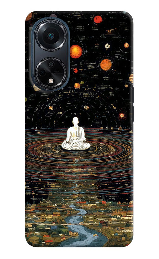 Space Monk Oppo F23 Hard Case Back Cover by Casekaro