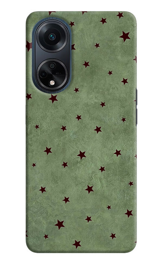 Green Stars Oppo F23 Hard Case Back Cover by Casekaro
