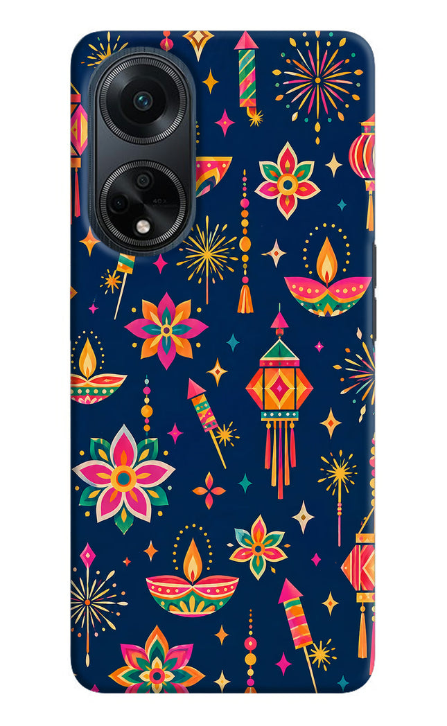 Festive Pop Oppo F23 Hard Case Back Cover by Casekaro