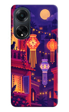 Lantern Lane Oppo F23 Hard Case Back Cover by Casekaro