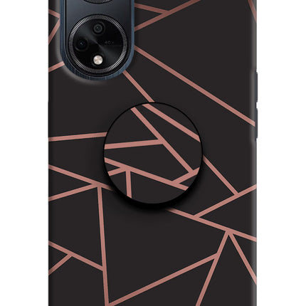 Geometric Pattern Oppo F23 Pop Case by Casekaro