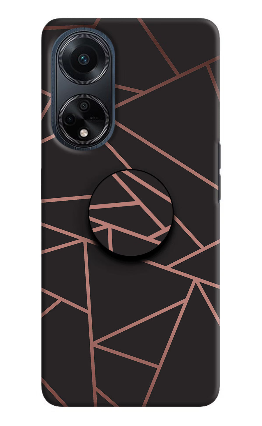 Geometric Pattern Oppo F23 Pop Case, Hard case