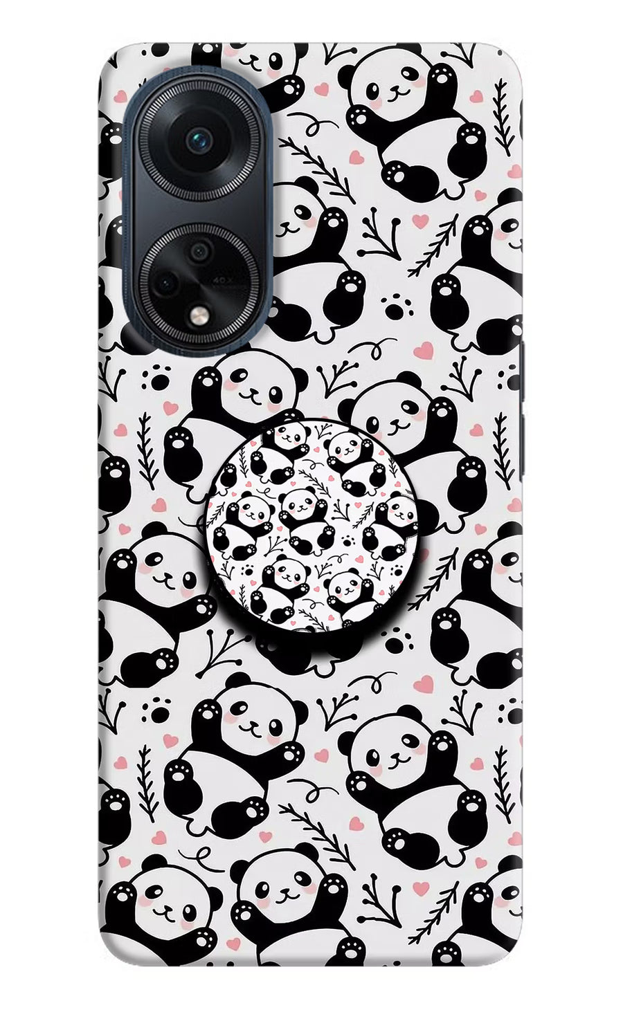 Cute Panda Oppo F23 Pop Case, Hard case