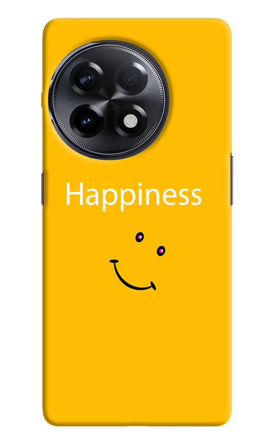 Happiness With Smiley OnePlus 11R Hard Case Back Cover by Casekaro