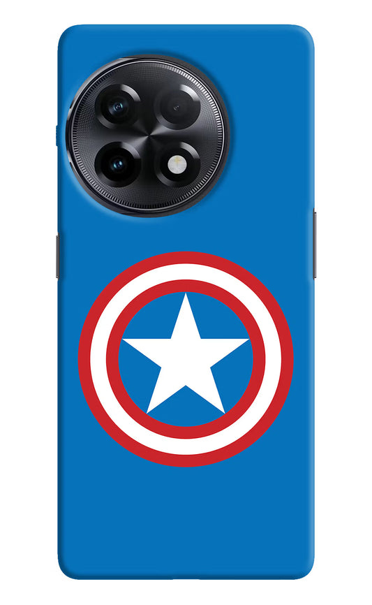 Captain America Logo OnePlus 11R Hard Case Back Cover by Casekaro