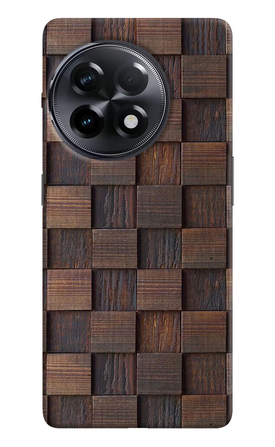 Wooden Cube Design OnePlus 11R Back Cover, Hard case