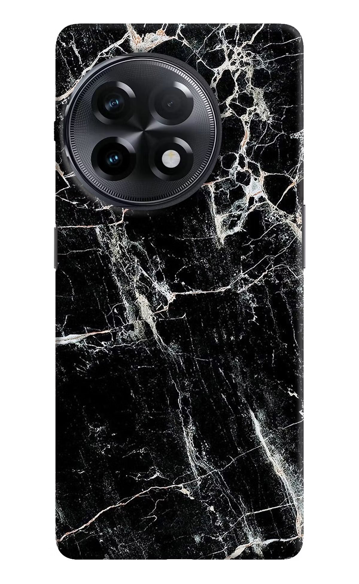 Black Marble Texture OnePlus 11R Hard Case Back Cover by Casekaro