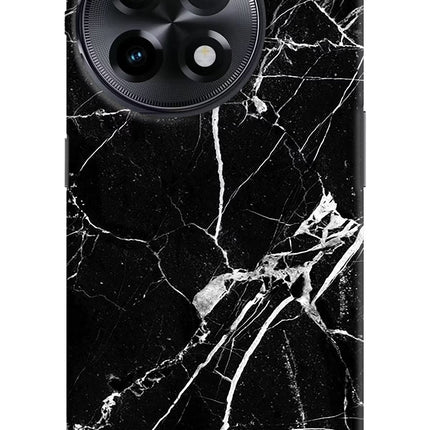 Black Marble Pattern OnePlus 11R Hard Case Back Cover by Casekaro