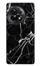 Black Marble Pattern OnePlus 11R Hard Case Back Cover by Casekaro