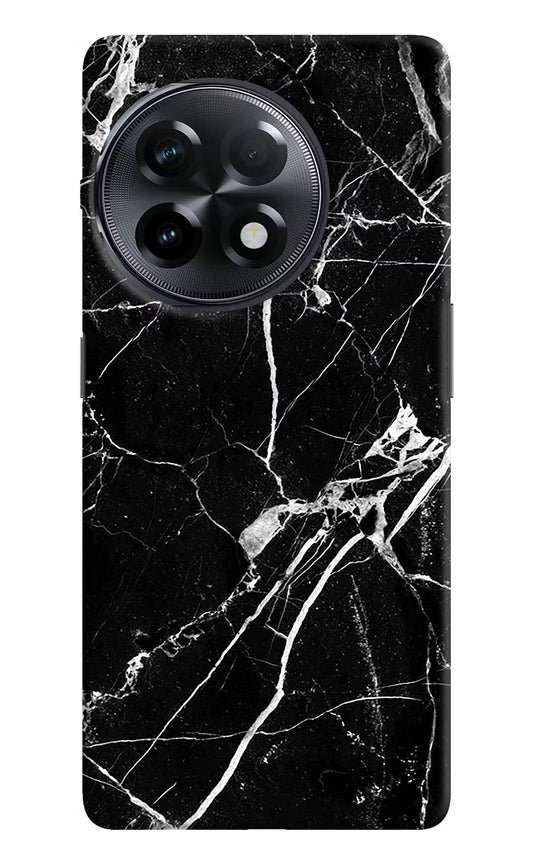 Black Marble Pattern OnePlus 11R Hard Case Back Cover by Casekaro