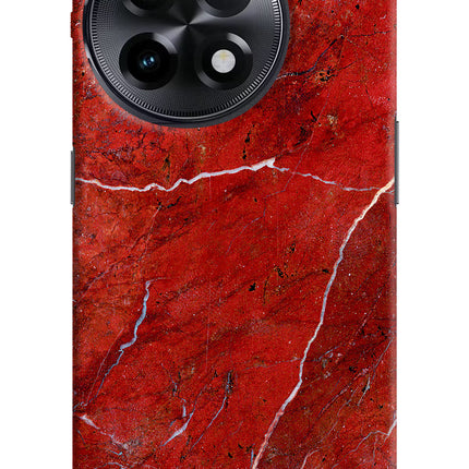 Red Marble Design OnePlus 11R Hard Case Back Cover by Casekaro