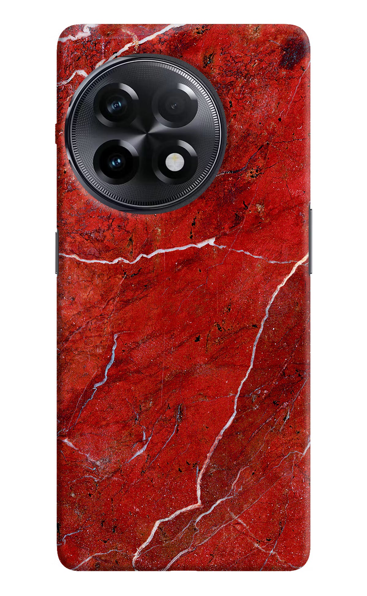 Red Marble Design OnePlus 11R Hard Case Back Cover by Casekaro
