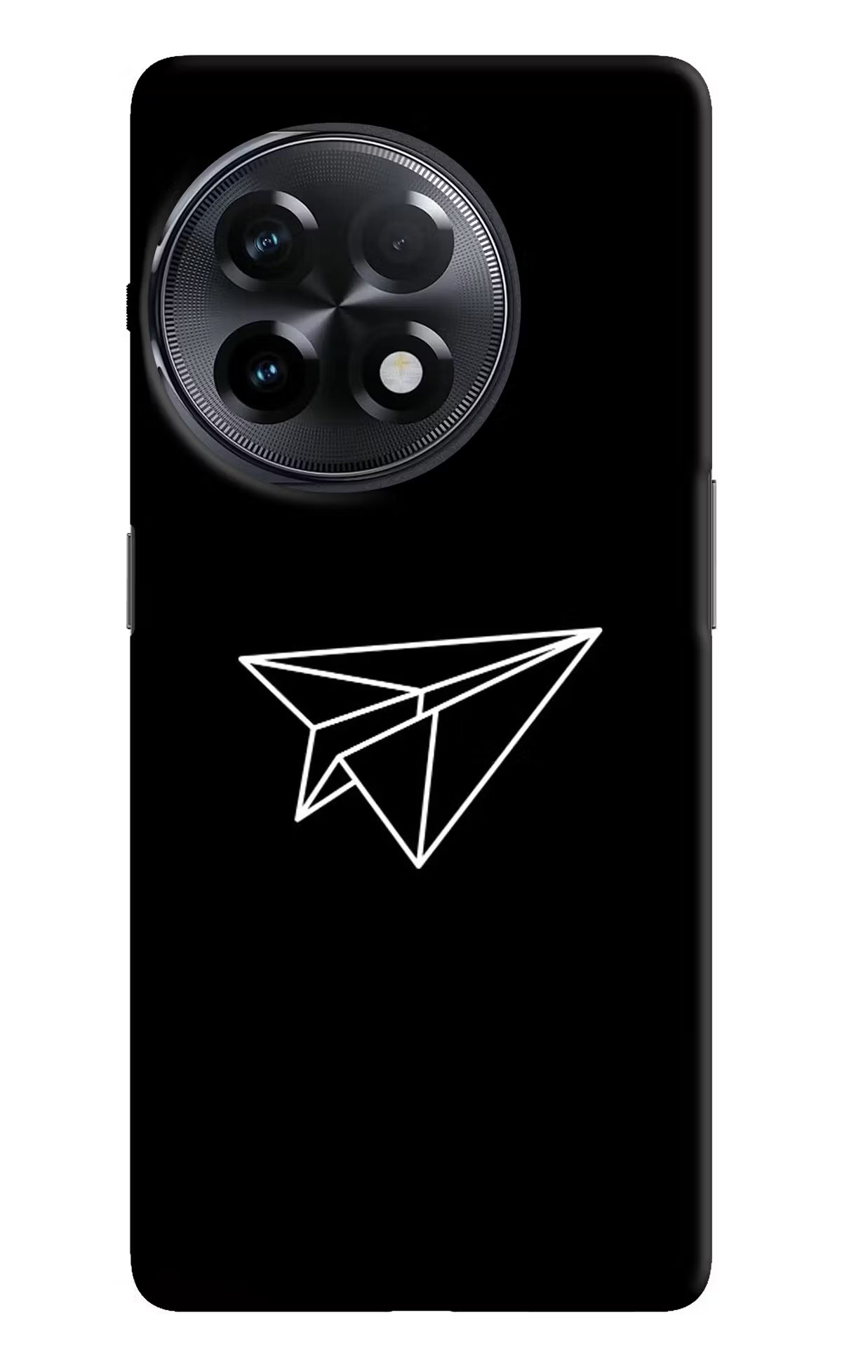 Paper Plane White OnePlus 11R Hard Case Back Cover by Casekaro