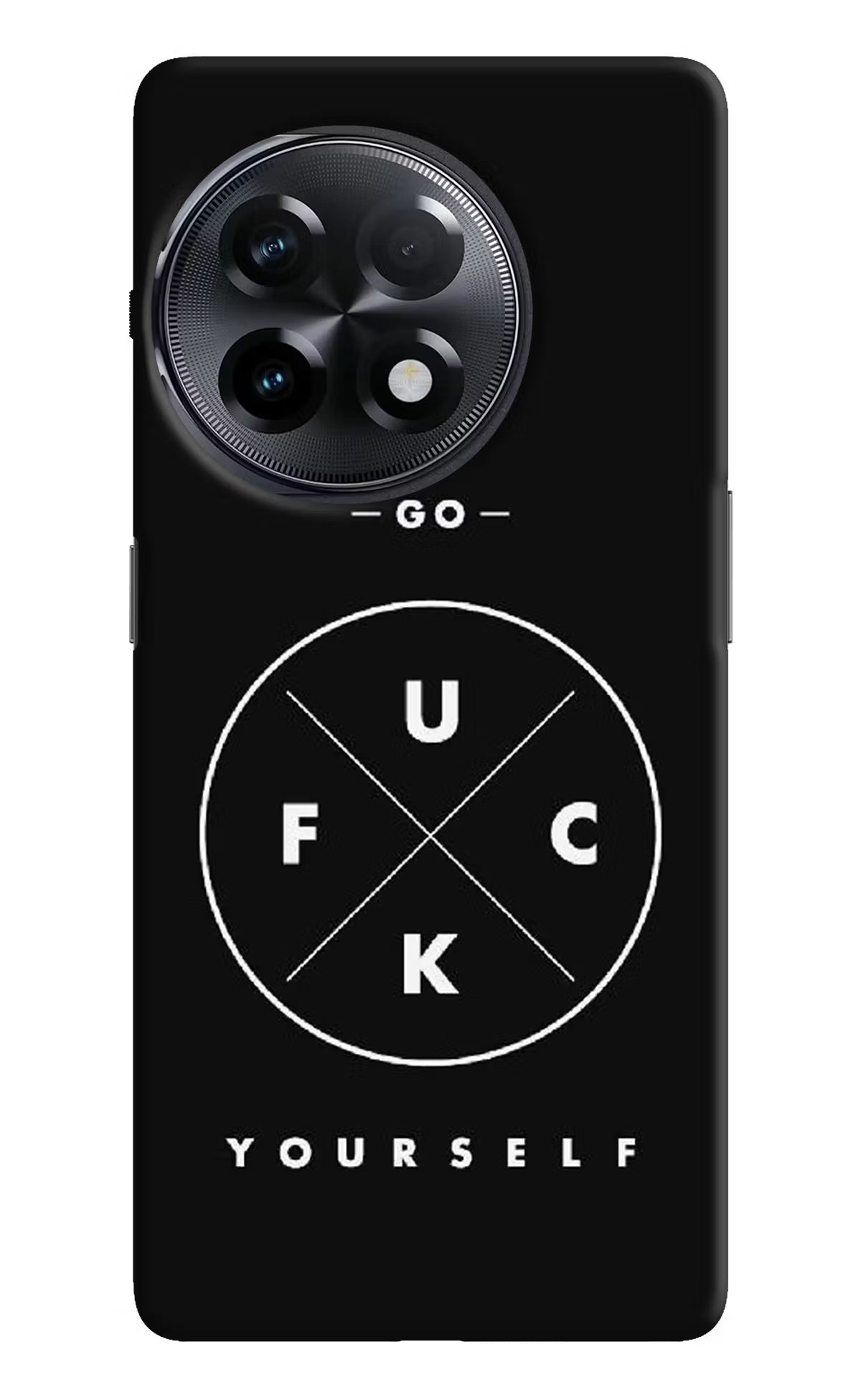 Go Fuck Yourself OnePlus 11R Hard Case Back Cover by Casekaro