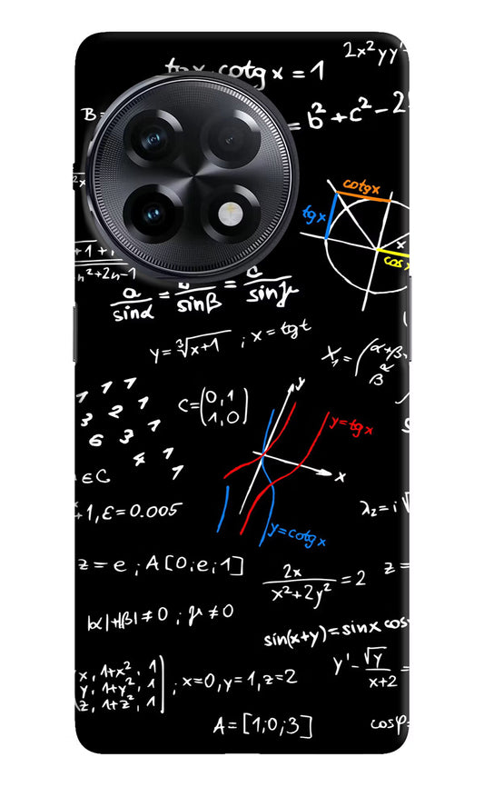 Mathematics Formula OnePlus 11R Hard Case Back Cover by Casekaro