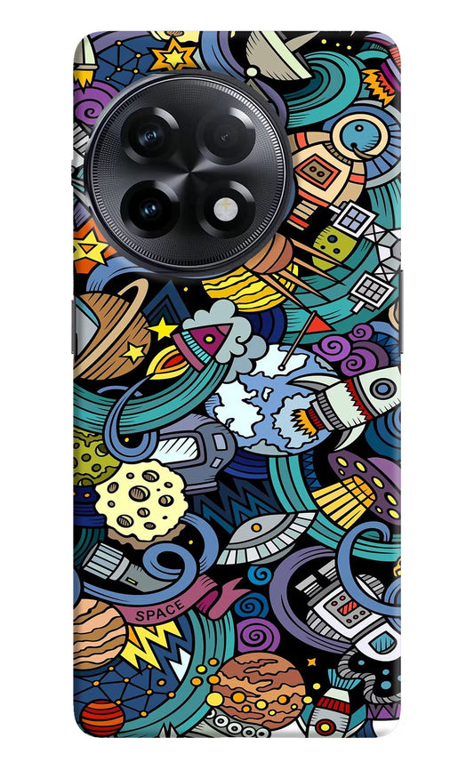 Space Abstract OnePlus 11R Hard Case Back Cover by Casekaro