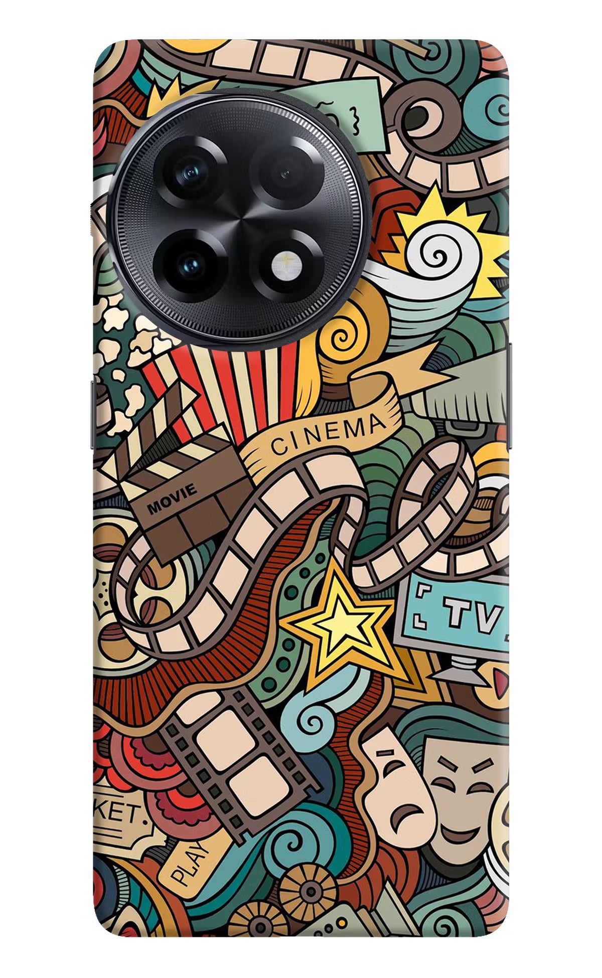 Cinema Abstract OnePlus 11R Hard Case Back Cover by Casekaro