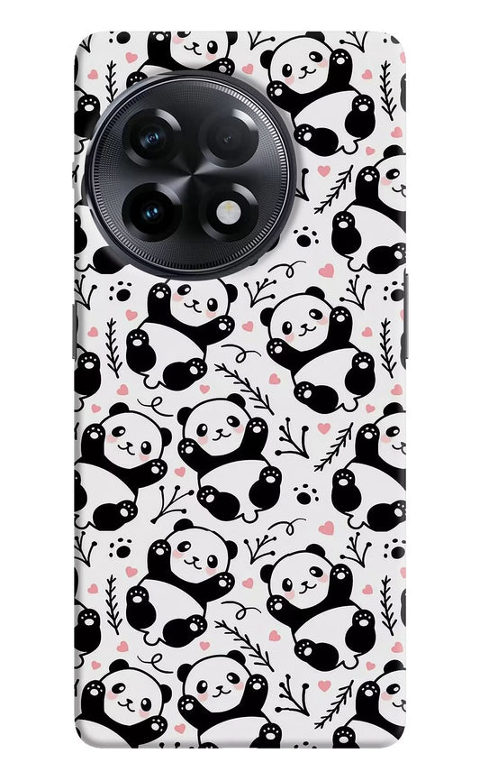 Cute Panda OnePlus 11R Hard Case Back Cover by Casekaro