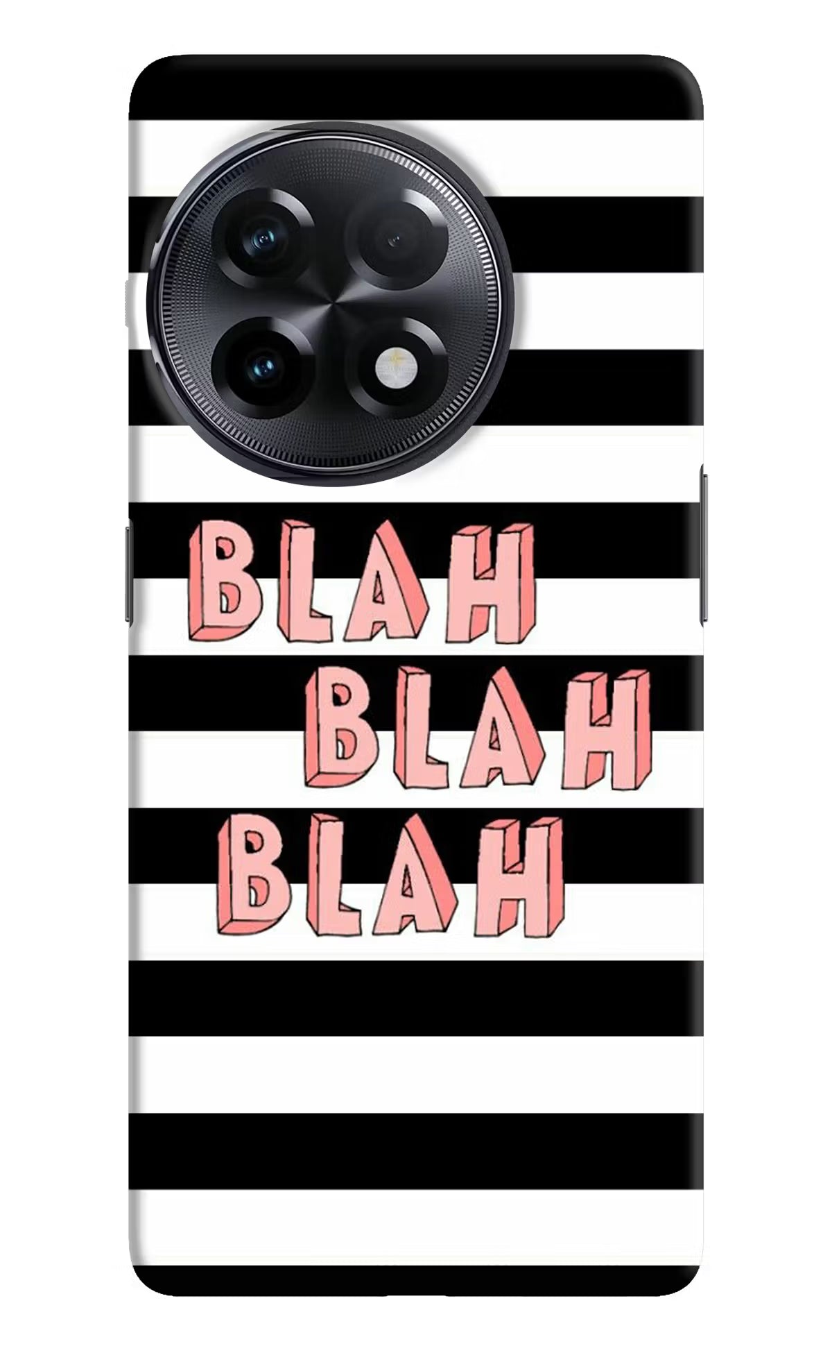 Blah Blah Blah OnePlus 11R Hard Case Back Cover by Casekaro