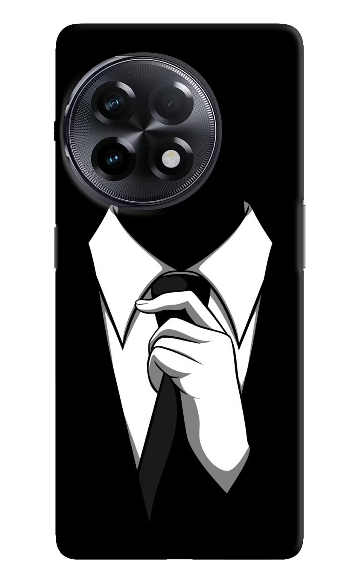 Black Tie OnePlus 11R Hard Case Back Cover by Casekaro