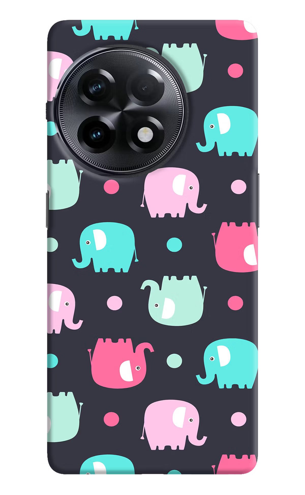 Elephants OnePlus 11R Hard Case Back Cover by Casekaro