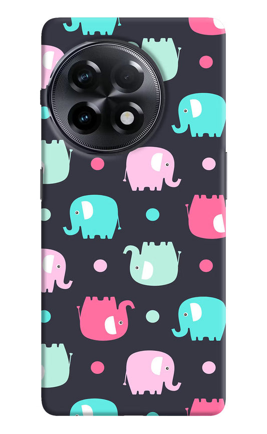 Elephants OnePlus 11R Hard Case Back Cover by Casekaro