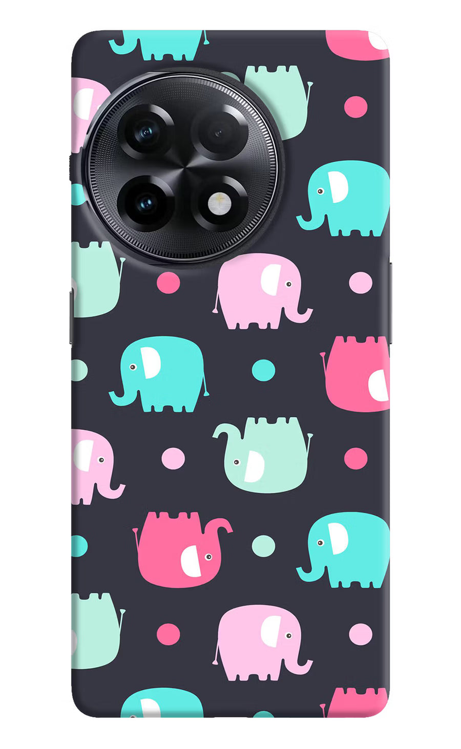 Elephants OnePlus 11R Back Cover, Hard case