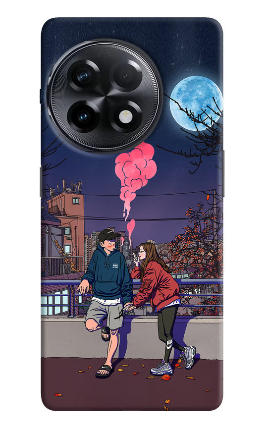 Chilling Couple OnePlus 11R Hard Case Back Cover by Casekaro