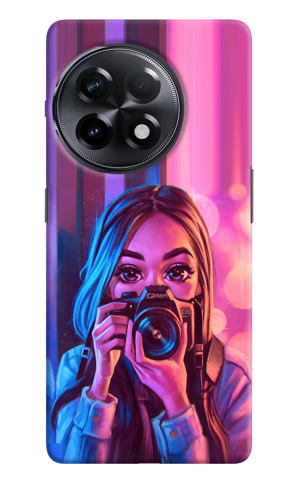Girl Photographer OnePlus 11R Hard Case Back Cover by Casekaro