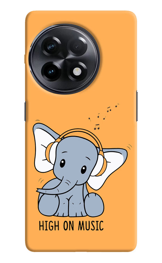 High On Music OnePlus 11R Hard Case Back Cover by Casekaro