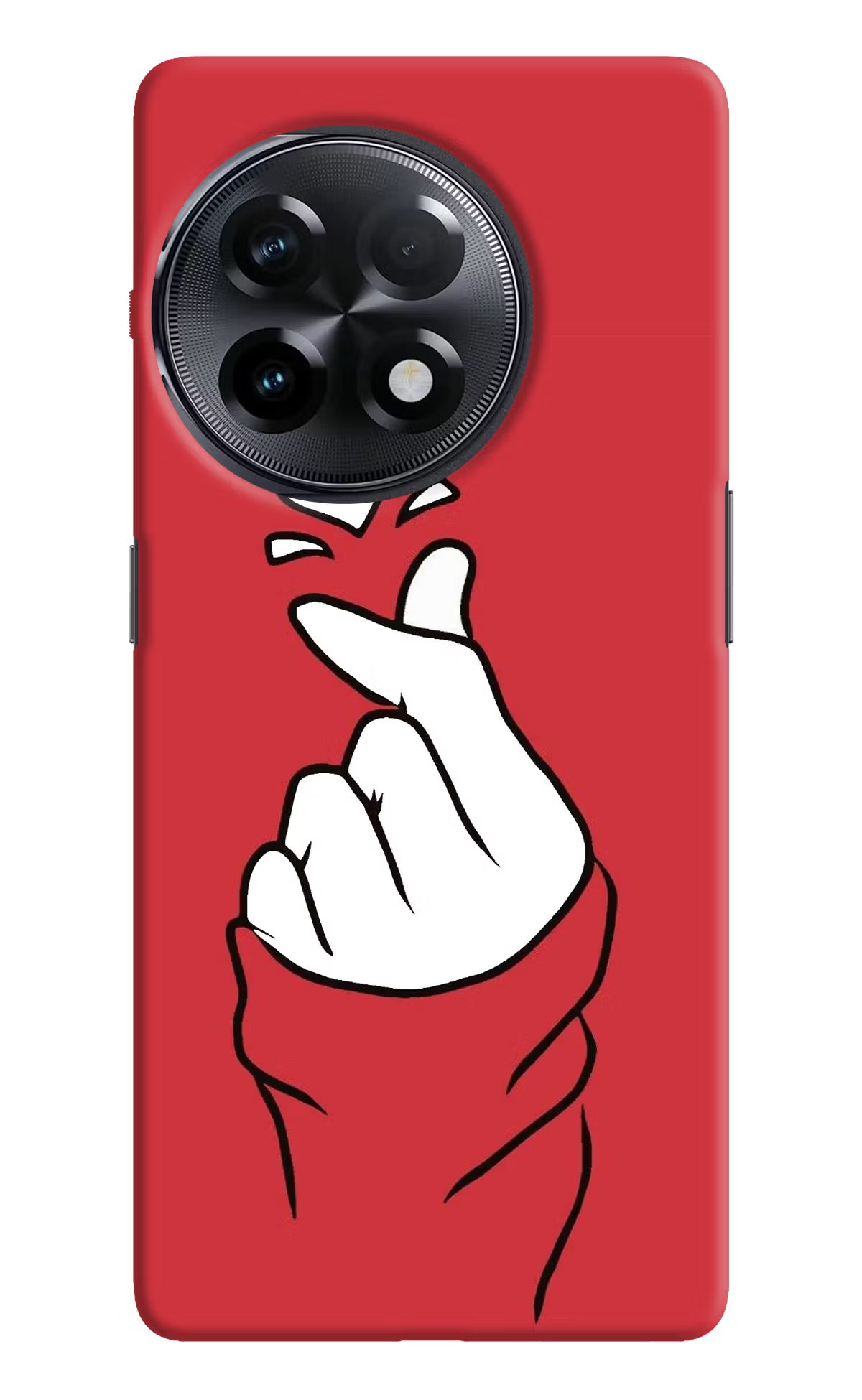Korean Love Sign OnePlus 11R Hard Case Back Cover by Casekaro