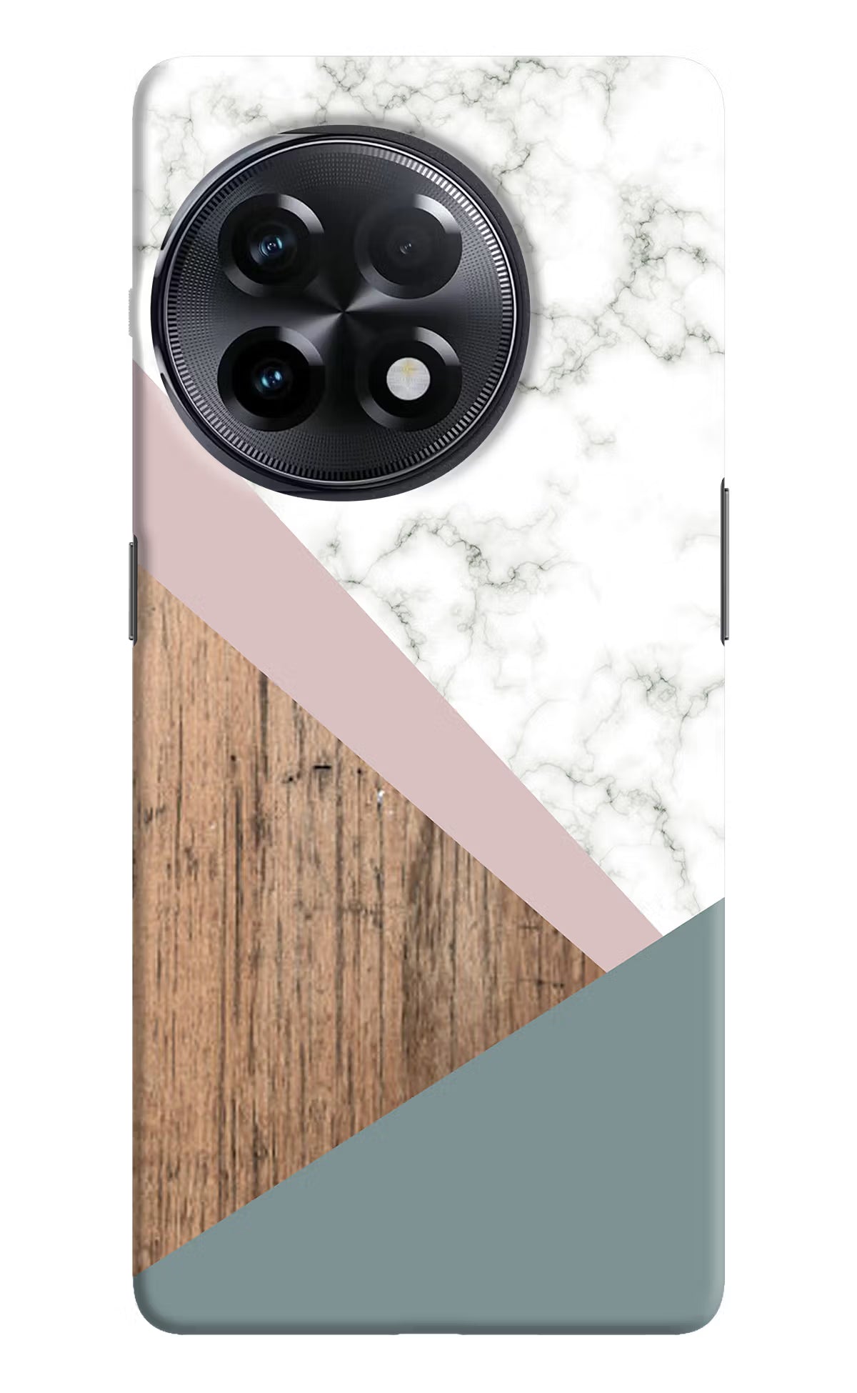 Marble wood Abstract OnePlus 11R Hard Case Back Cover by Casekaro