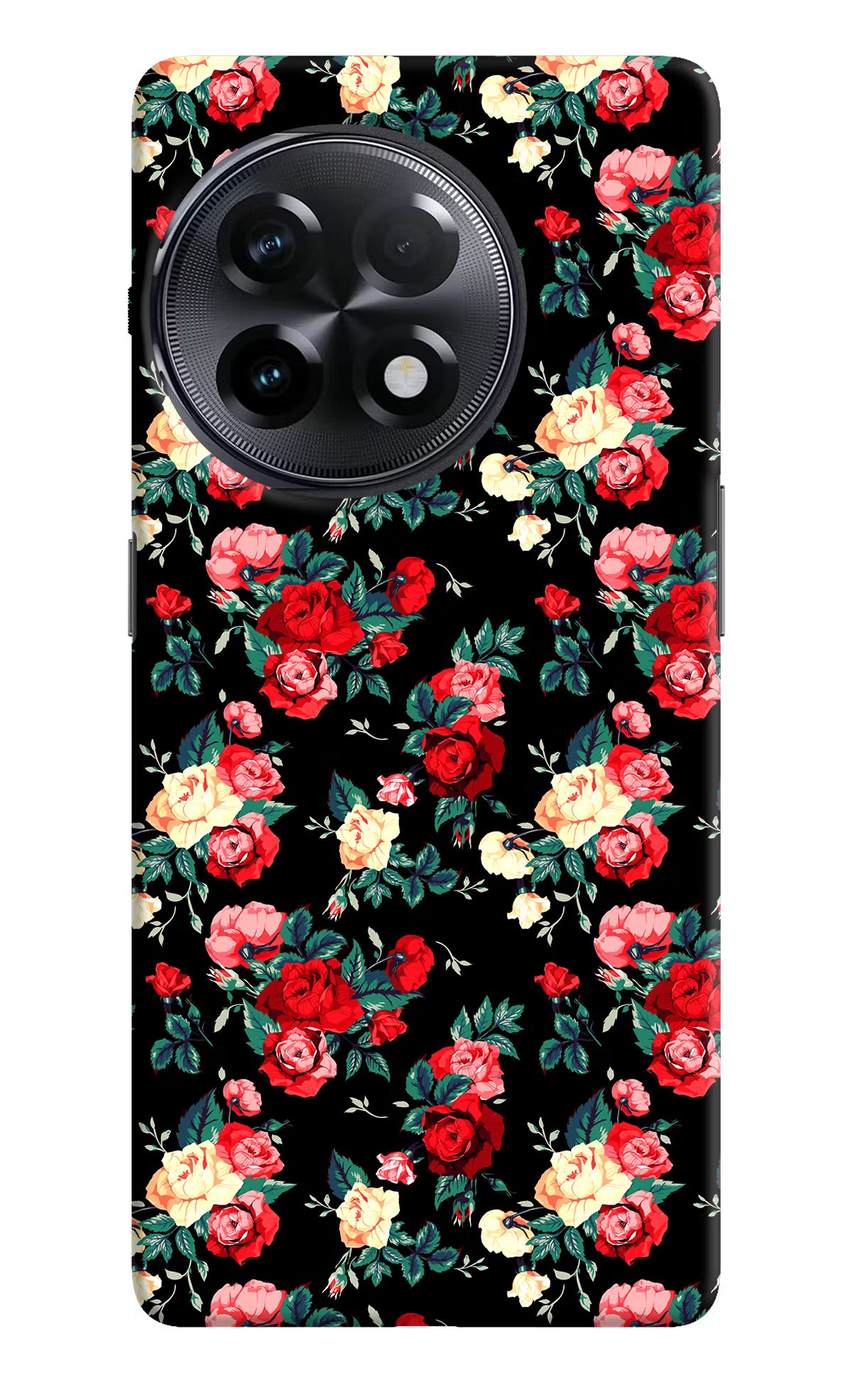 Rose Pattern OnePlus 11R Hard Case Back Cover by Casekaro