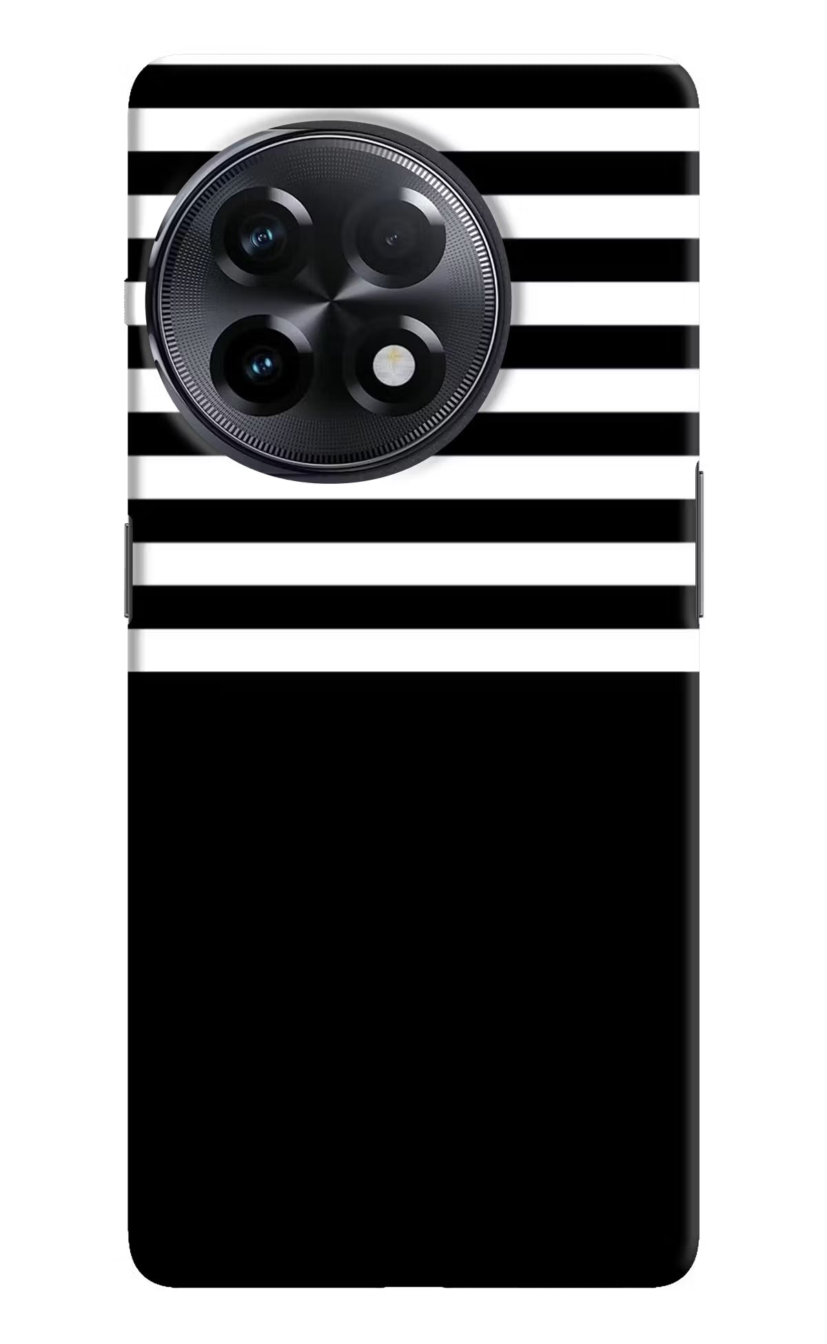 Black and White Print OnePlus 11R Hard Case Back Cover by Casekaro
