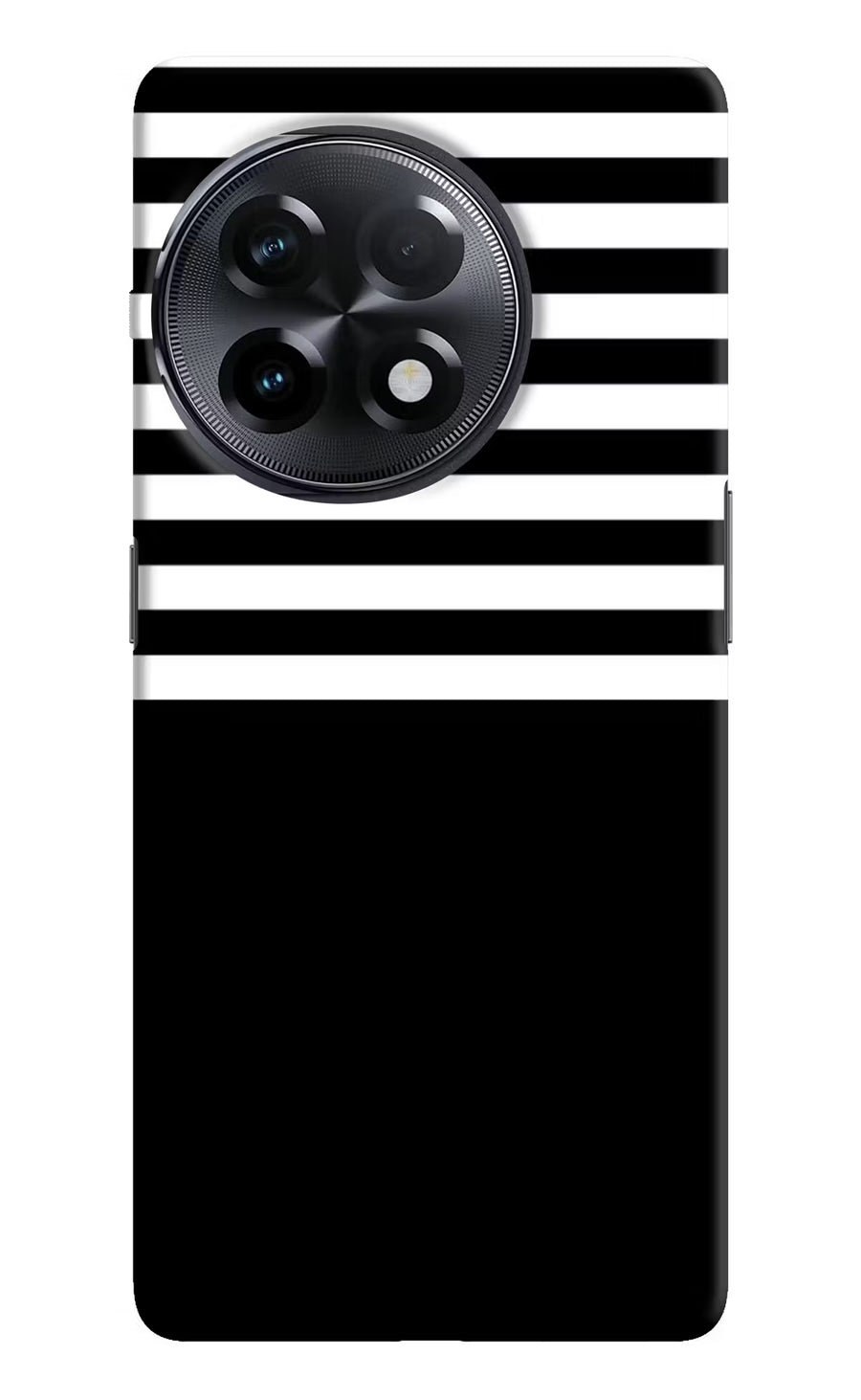 Black and White Print OnePlus 11R Back Cover, Hard case