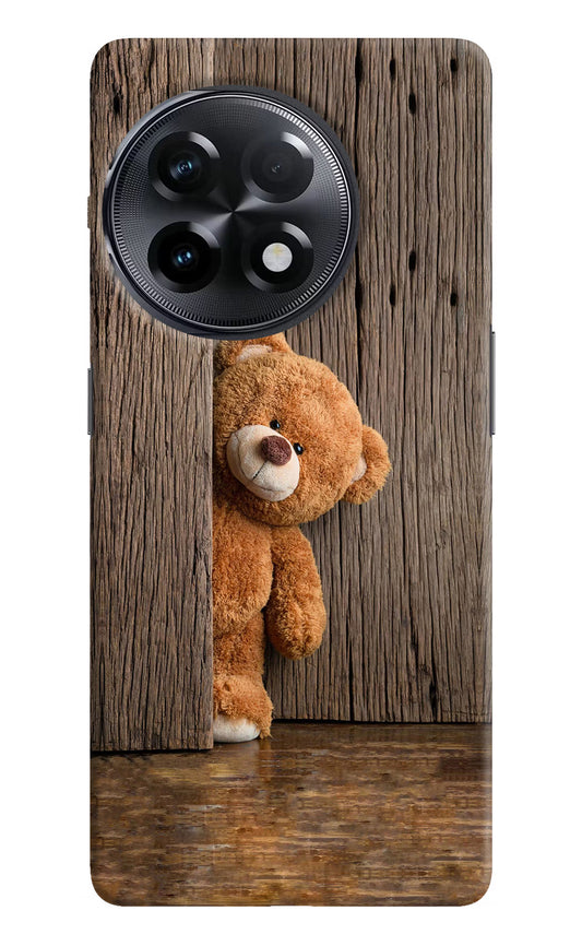 Teddy Wooden OnePlus 11R Hard Case Back Cover by Casekaro