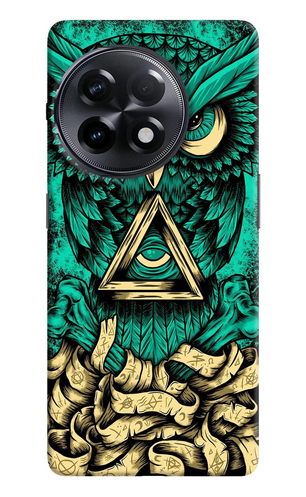 Green Owl OnePlus 11R Hard Case Back Cover by Casekaro
