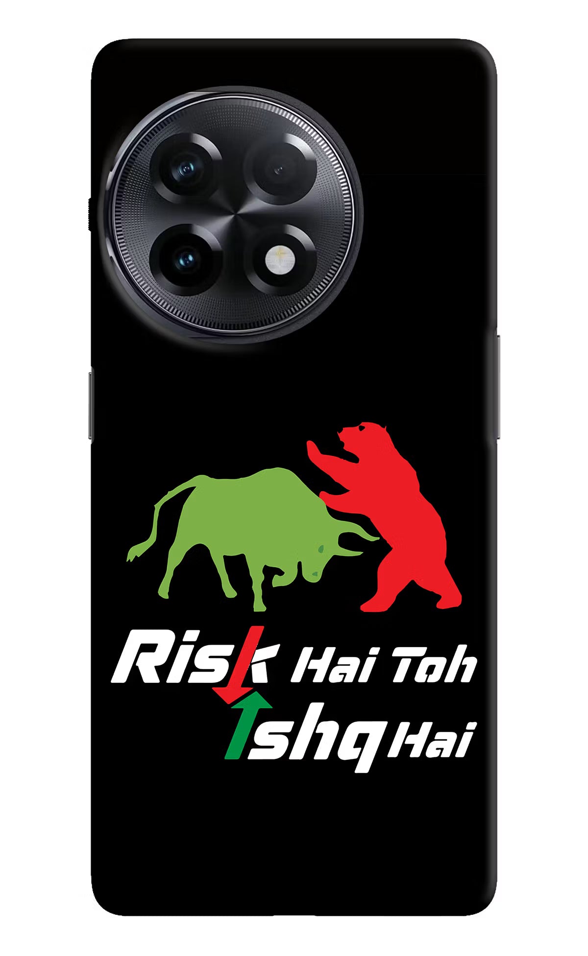 Risk Hai Toh Ishq Hai OnePlus 11R Hard Case Back Cover by Casekaro