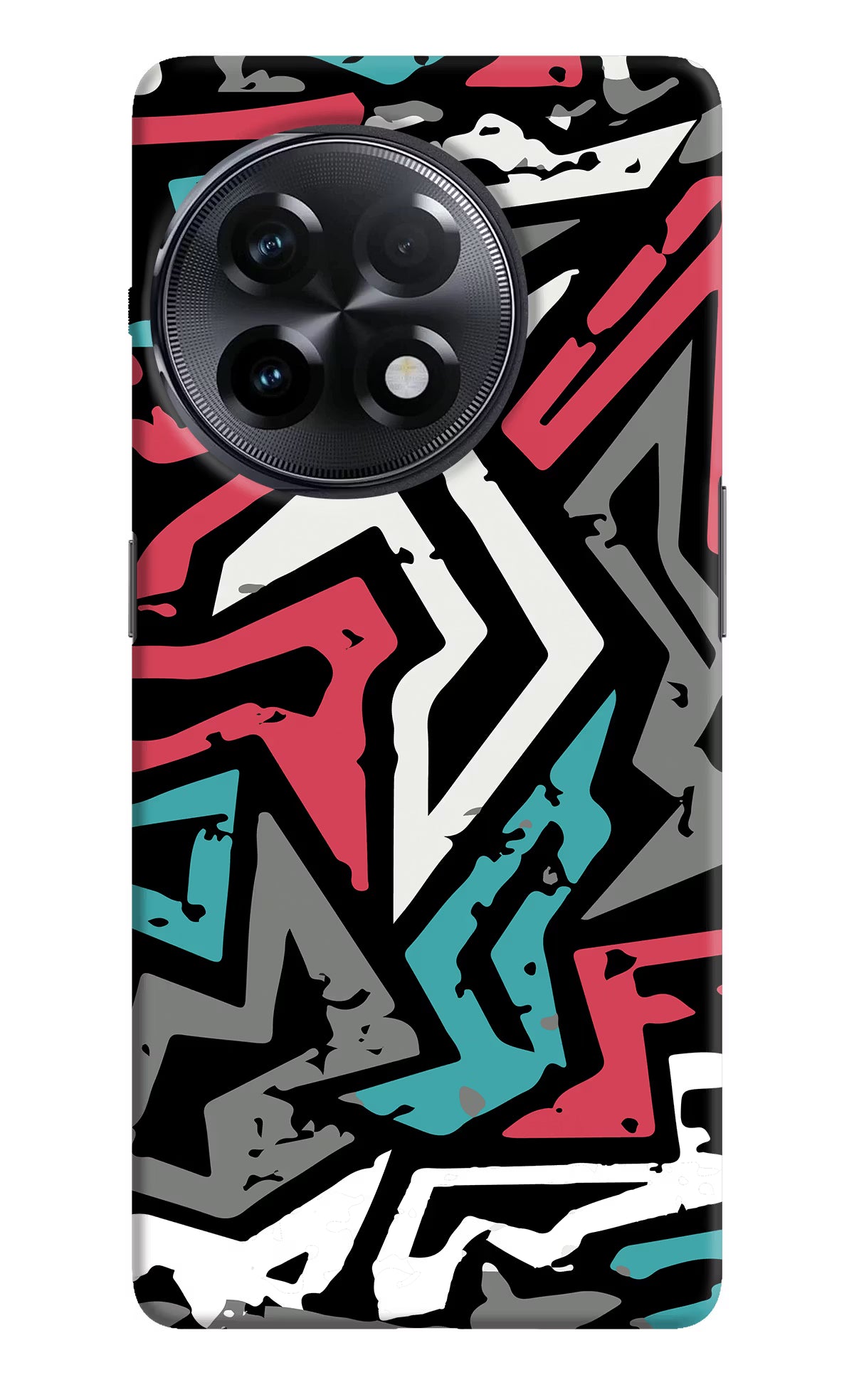 Geometric Graffiti OnePlus 11R Hard Case Back Cover by Casekaro