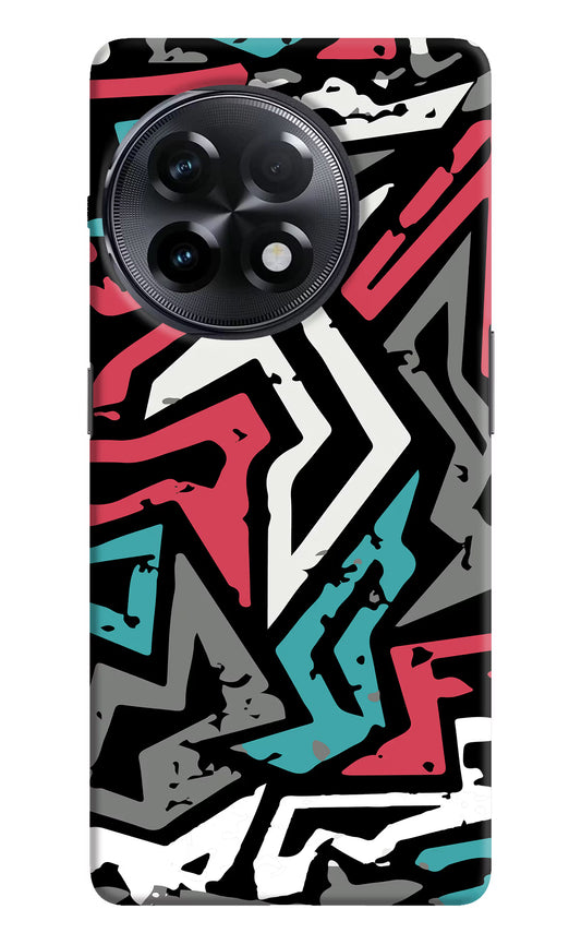Geometric Graffiti OnePlus 11R Hard Case Back Cover by Casekaro