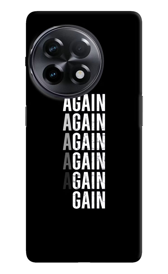 Again Again Gain OnePlus 11R Hard Case Back Cover by Casekaro