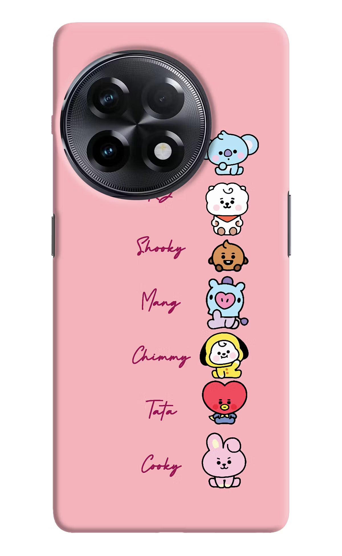 BTS names OnePlus 11R Hard Case Back Cover by Casekaro
