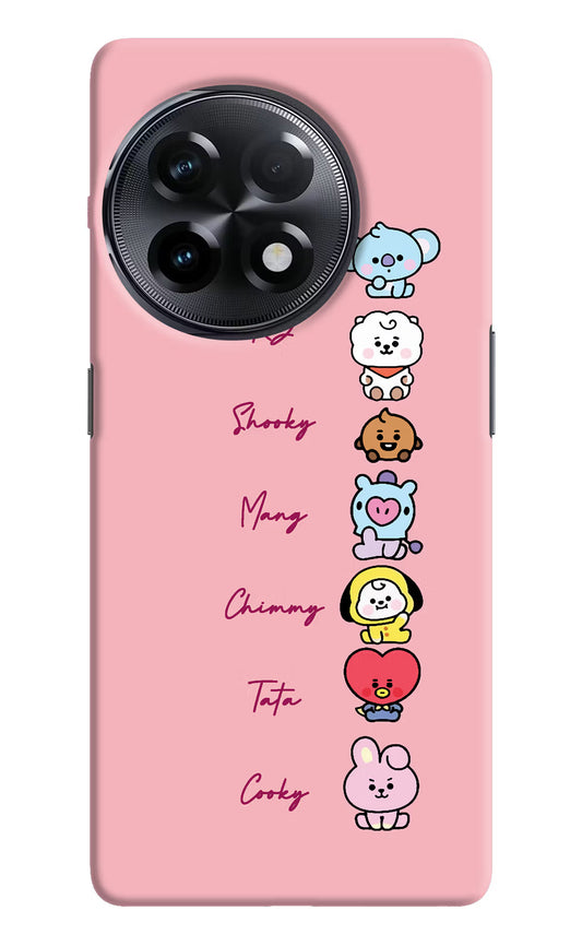 BTS names OnePlus 11R Hard Case Back Cover by Casekaro