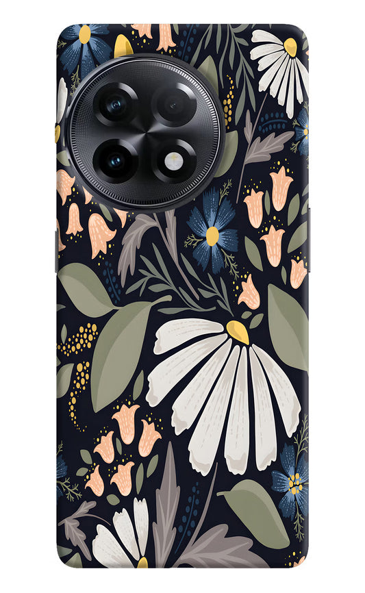 Flowers Art OnePlus 11R Hard Case Back Cover by Casekaro