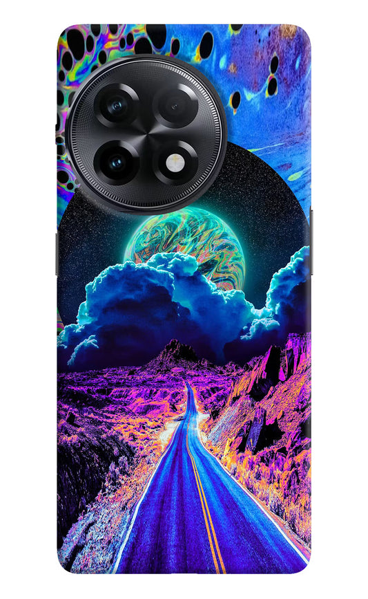 Psychedelic Painting OnePlus 11R Hard Case Back Cover by Casekaro